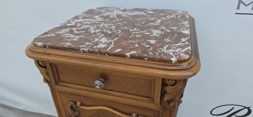 Szafka stylowa Chippendale Komoda Marmur