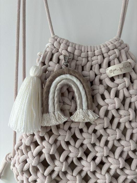 Brelok tęcza breloczek do kluczy brylok do torebki boho