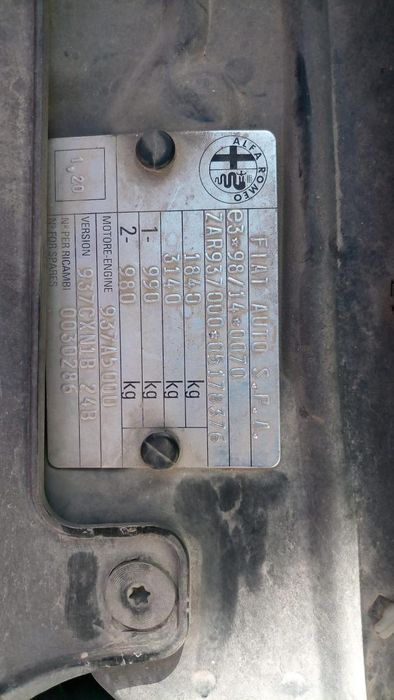 Turbocompressor Alfa Romeo Gt 125