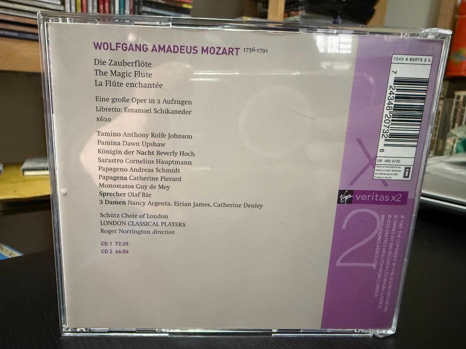 Mozart – Die Zauberflöte – Johnson, Schmidt, Hoch – Roger Norrington