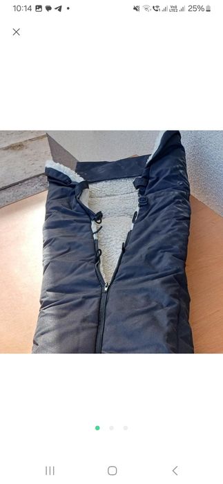 Конверт утеплювач на овчині в дитячу коляску/санки