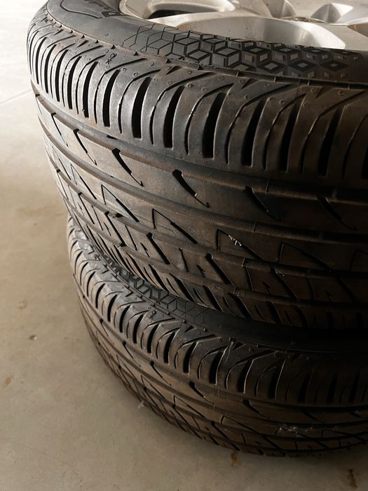 Jantes AUDI 225/55R16 com pneus como novos