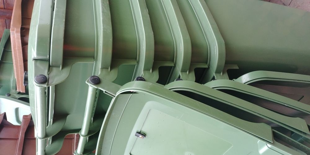 Niemieckie mocne pojemnik kosz kubeł na śmieci 120 l 240 l tanio Dowóz