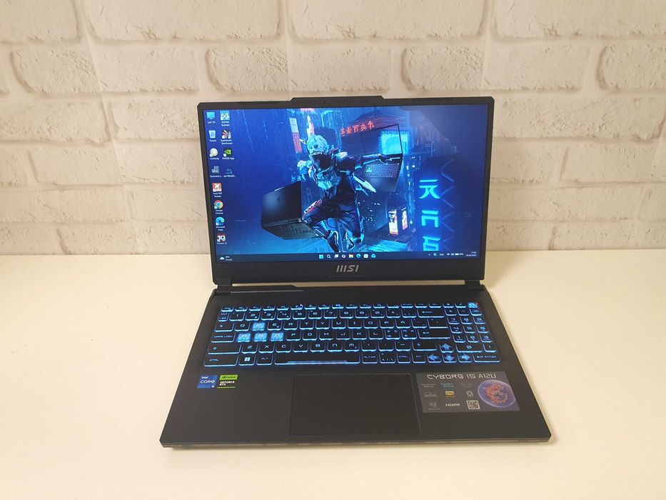 Игровой ноутбук БУ с гарантией Днепр ∎ MSI Cyborg 15 A12UCX ∎ Core i5-12450H ∎ DDR5-16GB ∎ 144 Гц ∎ 512GB ∎ RTX 2050-4GB