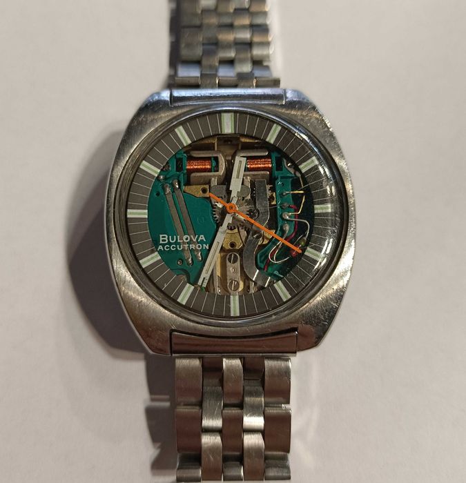 Zegarek BULOVA Accutron Spaceview/ model 770/ Rok 1970/ Bransoleta
