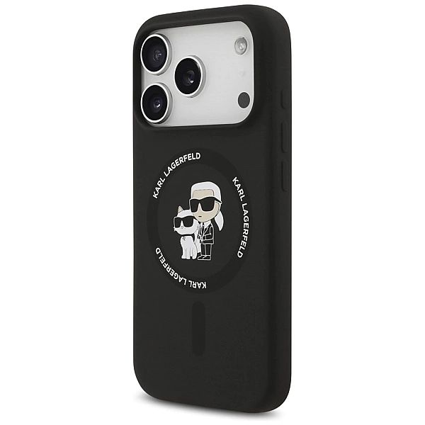 Etui Karl Lagerfeld Silicone Karl&Choupette Ring MagSafe do iPhone 17