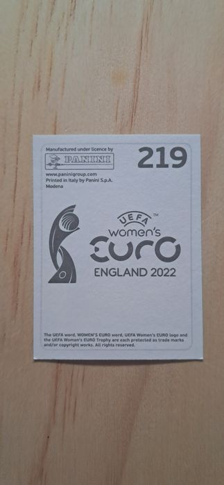 Cromo futebol de Lieke Martens(Euro 2022)da Panini