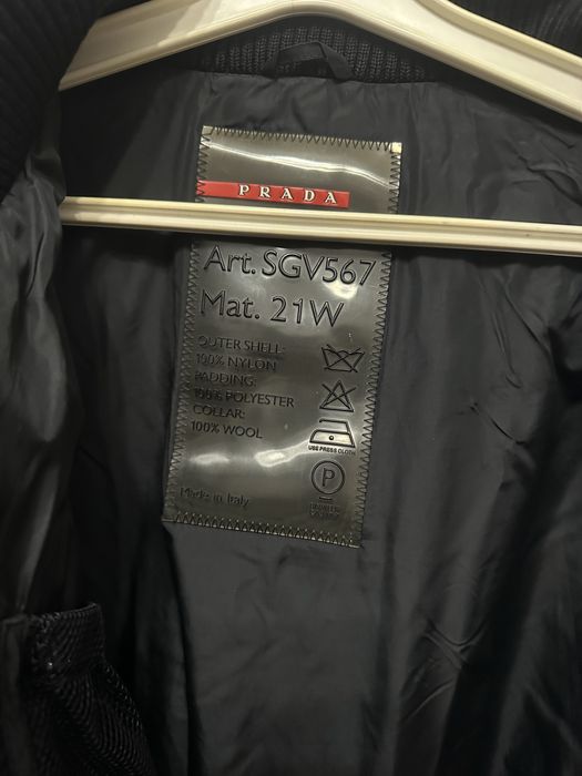 Prada boomber jacket gore tex