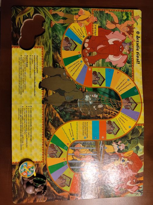 Livro Disney Tarzan Um Divertido Livro Interactivo 6 Jogos