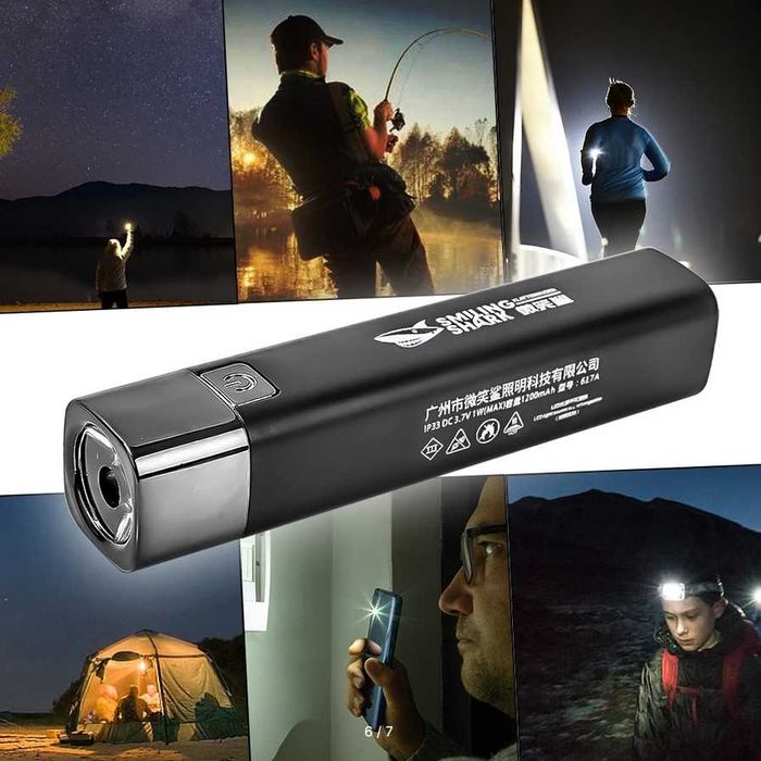 2 в 1  LED фонарик/повербанк