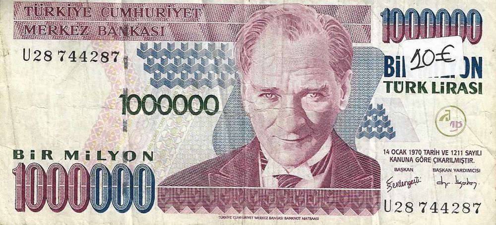 Notas antigas - Turquia