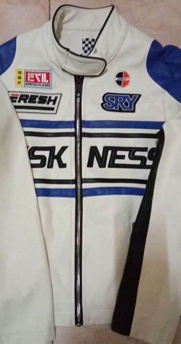 Blusão imitação motard