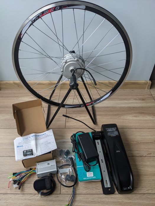Набір для велосипеда 350W 36/48V Аккумулятор в корпусі на раму
