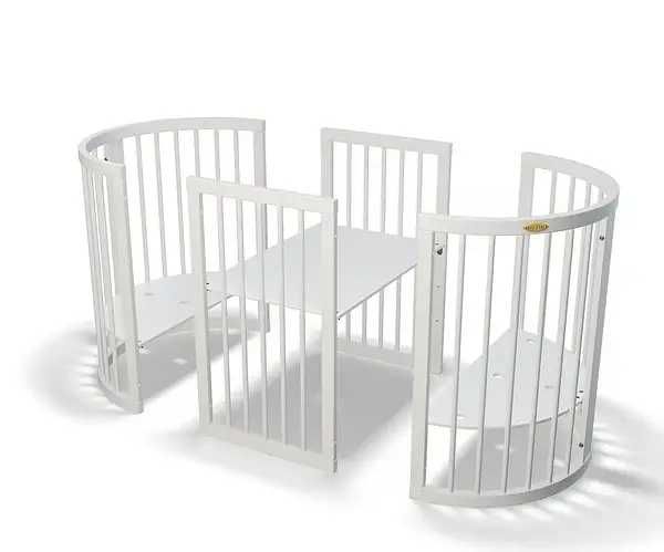 Дитяче ліжечко овальне трансформер