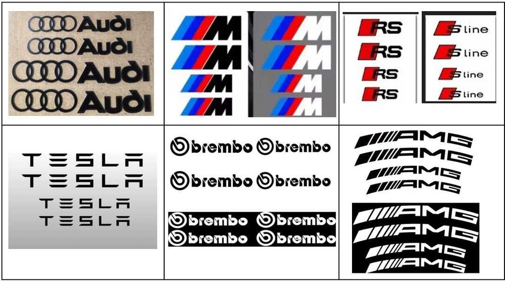 4 capas de pinças travão maxilas em alumínio de encaixe direto nas pinças para BMW Audi Mercedes Tesla etc.