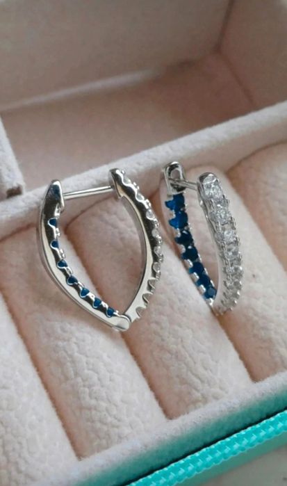 Kolczyki wiszące z cyrkoniami s.925