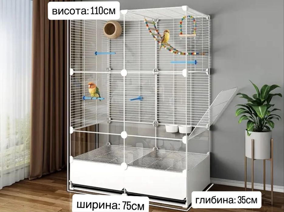 вольєр велика клітка для папуг