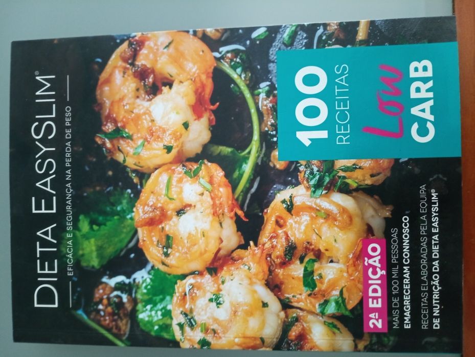Dieta EasySlim: 100 Receitas Low Carb - Farmodiética	Editor-  como novo!