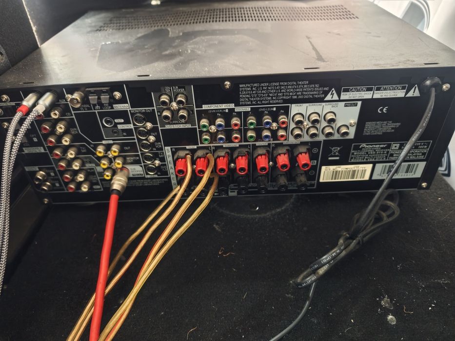 Amplituner i głośniki zestaw audio komplet