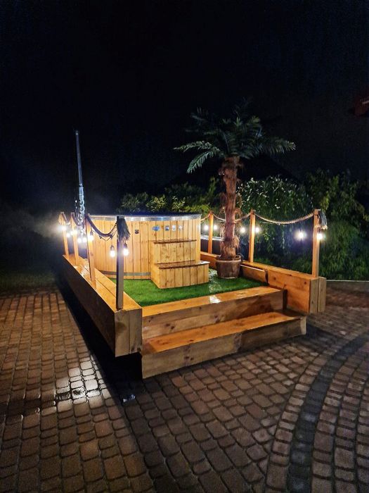 Mobilne Jacuzzi Mobilna Bania Balia Na przyczepce Relax Time