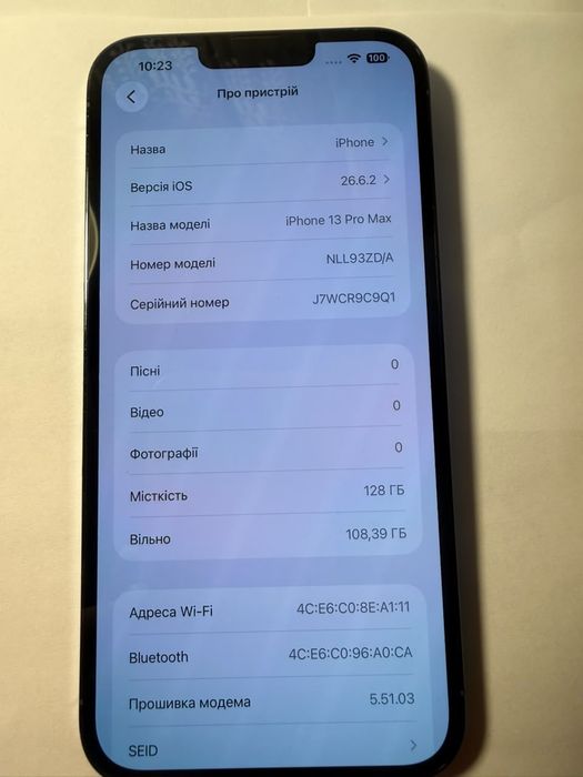 Iphone 13 pro max 128