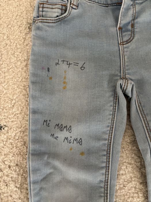 Zara Baby Girl jeansy dla dziewczynki 98