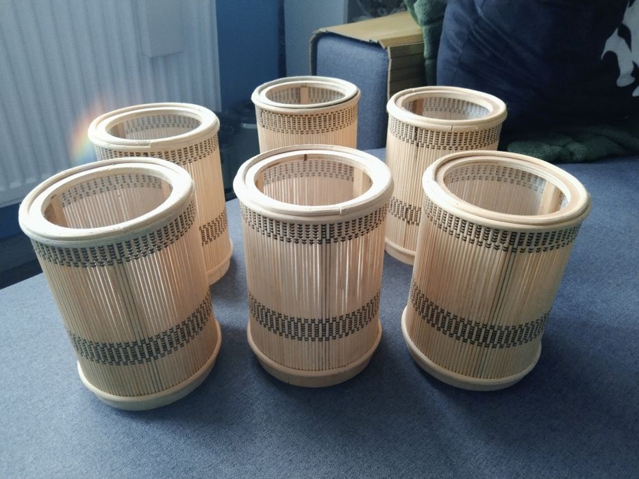 Lampki bambusowe zapraszam 6 sztuk