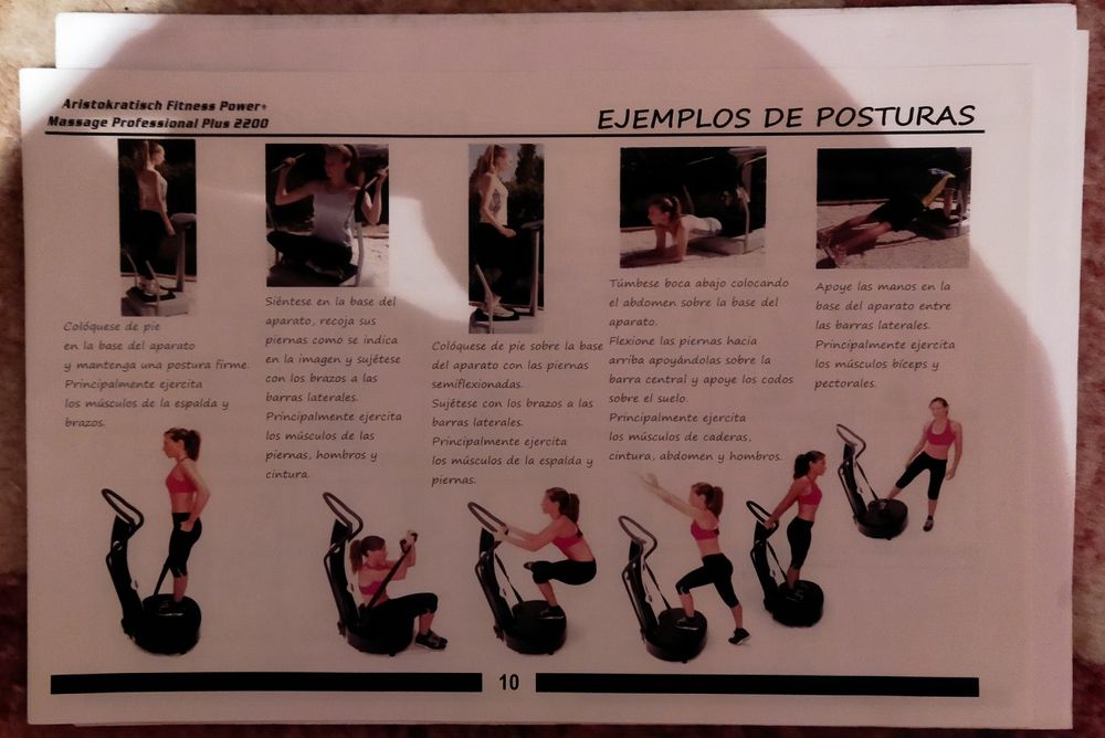 Plataforma 3 em 1, vibratória oscilante triplana