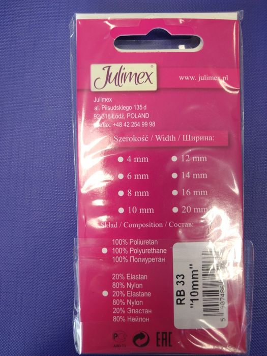 Ramiączka białe 10mm Julimex