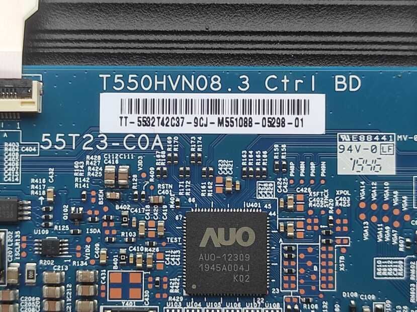 t550hvn08.3 ctrl bd 55t23-coa placa t,con samsung