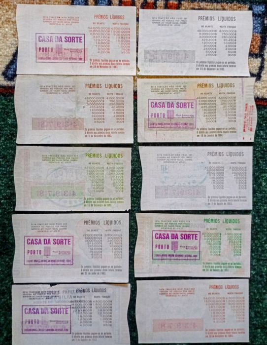 Lotarias Cautelas nacionais 1983