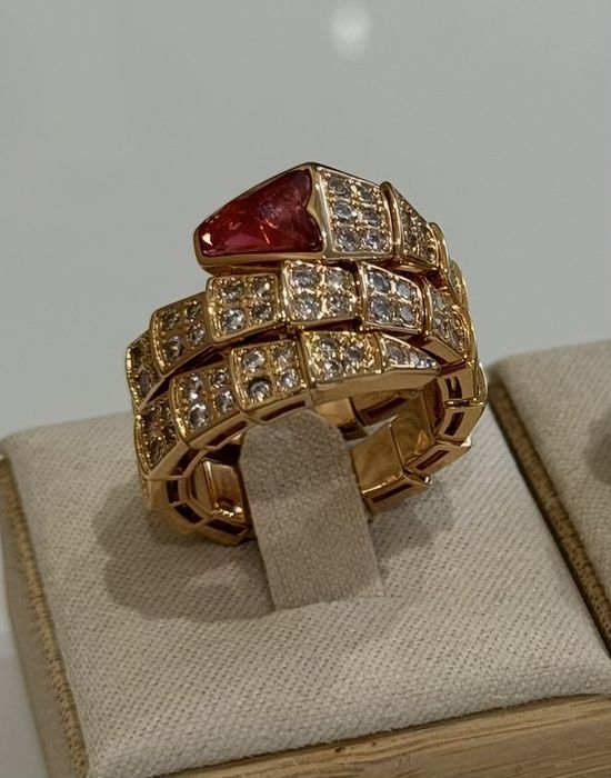 Каблучка bvlgari змія
