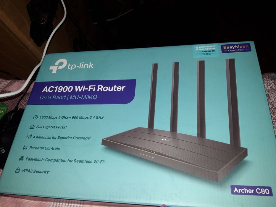TP-Link Archer C80 AC1900 / Gigabit / 5 ГГц / EasyMesh