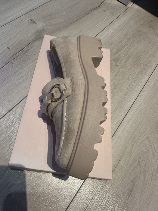 Mokasyny beżowe rozm 38