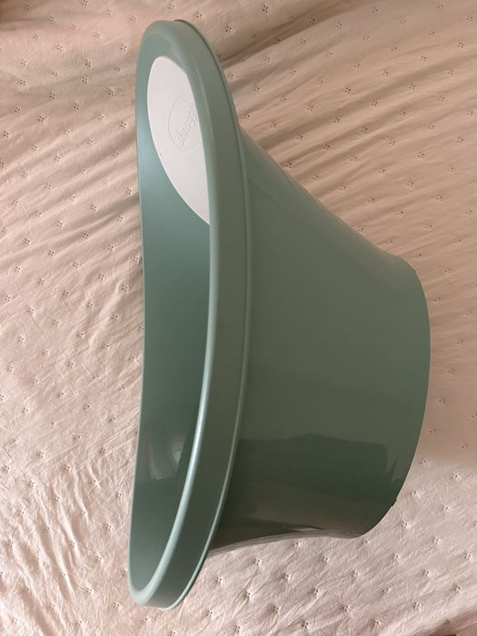 Banheira Shnuggle Verde-Água – Muito Bom Estado