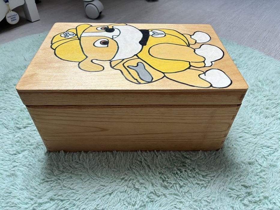 Drewniana szkatułka psi Patrol Rubble