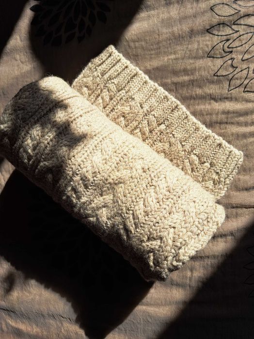H&M Beige Knitted Scarf, New