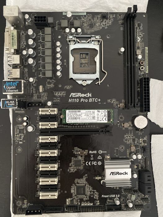 Placa mãe ASRock H110 Pro BTC+ para peças