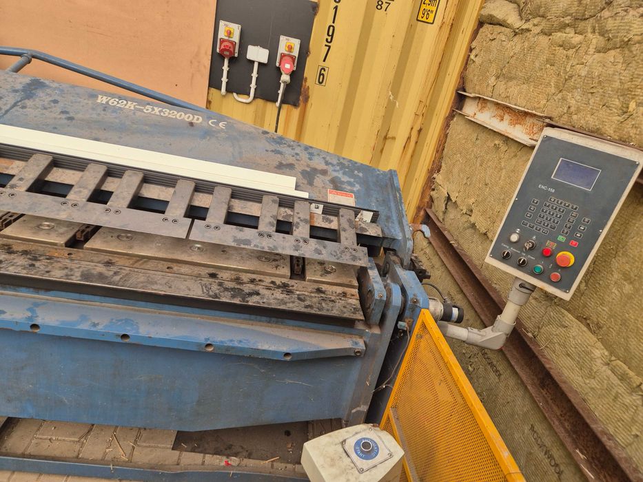 zaginarka gietarka segmentowa hydrauliczna W62K-5/3200 CNC używana