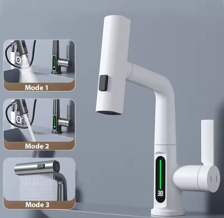 Кран универсальный белый