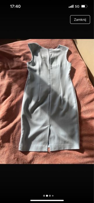 Błękitna letnia sukienka baby blue XL