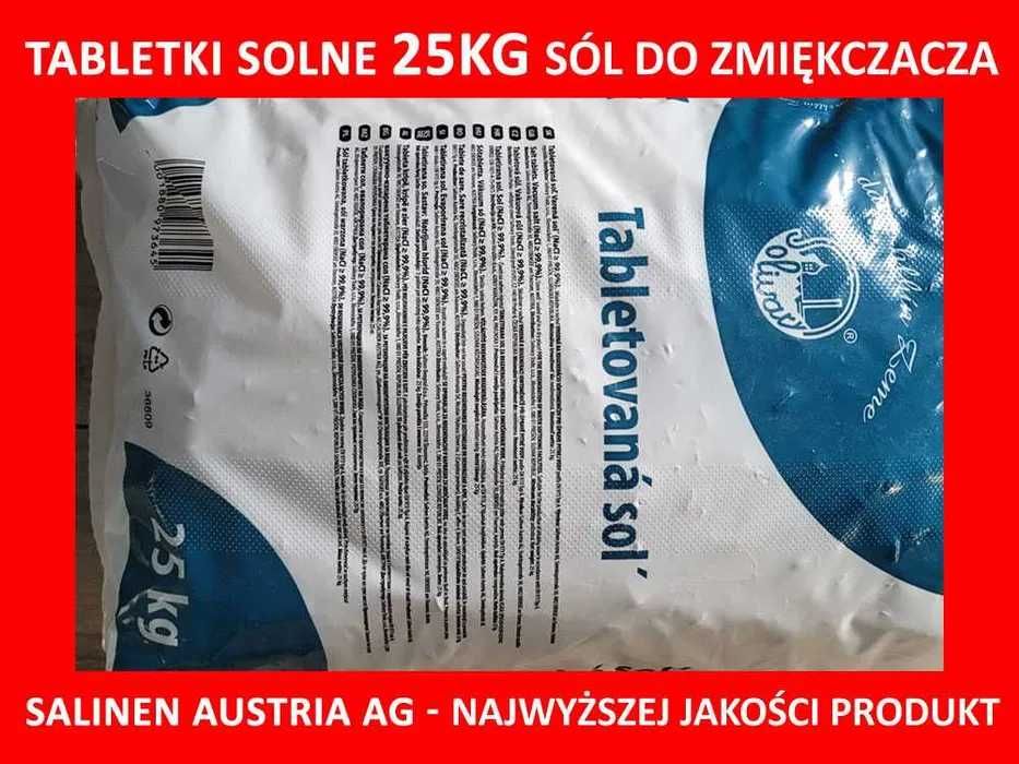 Salinen Tabletki Poduszki solne 25kg sól najwyższa jakość! Zmiękczacz.
