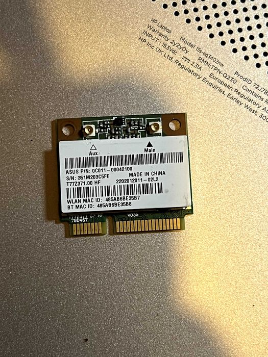 Zestaw / Paczka kart Wi-Fi + Bluetooth do laptopów (M.2 / mini PCIe / Toshiba) – Sprawne!