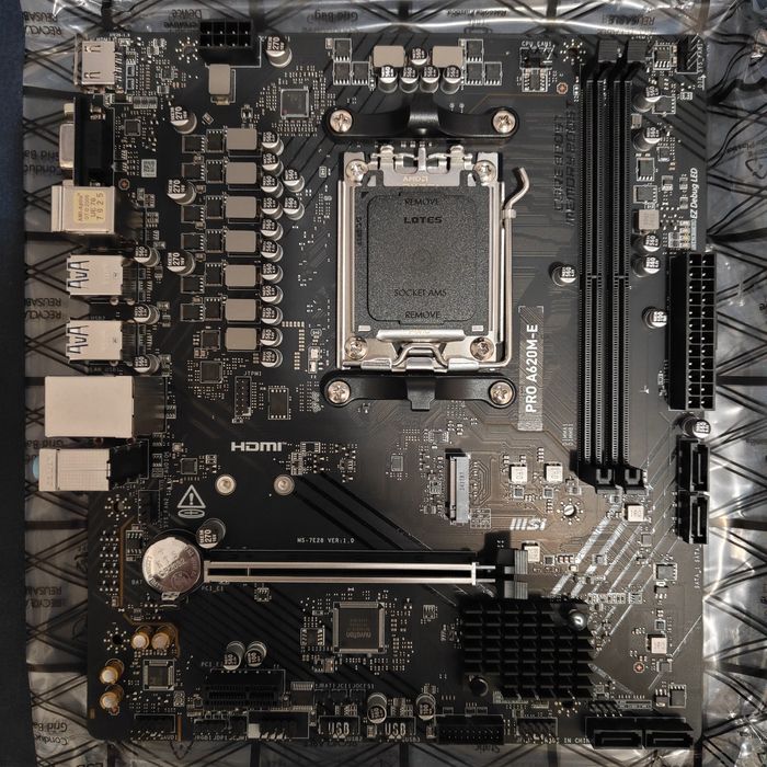 Ryzen 5 7400F/ MSI PRO A620M-E