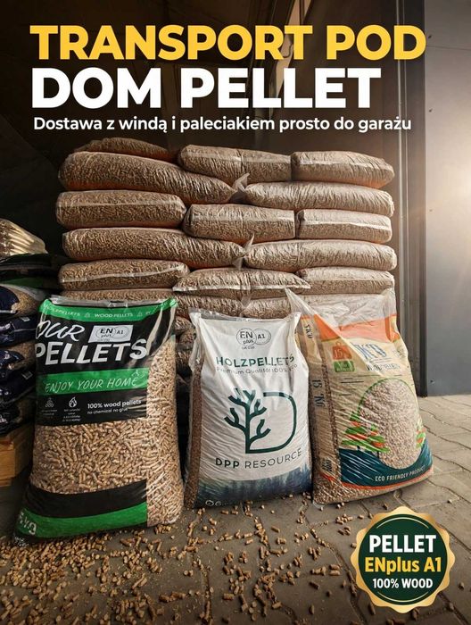 *PELLET DRZEWNY ENplus A1 - 100% WOOD  - transport pod dom*