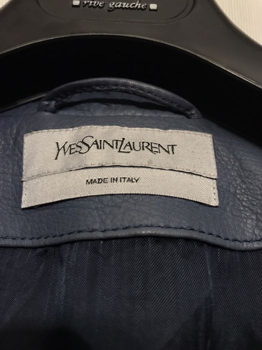 Мужская кожаная куртка Yves Saint Laurent YSL, оригинал БУ 48-50 разм.