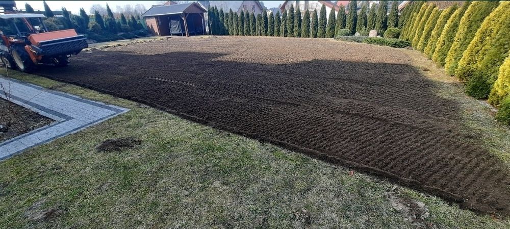 GLEBOGRYZARKA SEPARACJNA Przygotowanie terenu niwelacja wyrównywanie