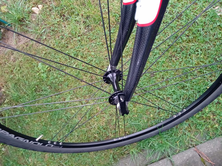 Karbonowy rower gravel, przełaj AXUS campagnolo 2x10 stan dobry