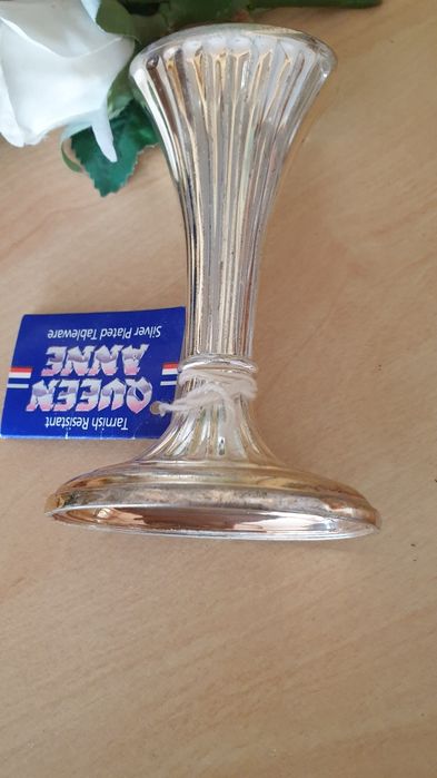 Silver plater wazonik , wazon,flakon nowy  Queen Anne .