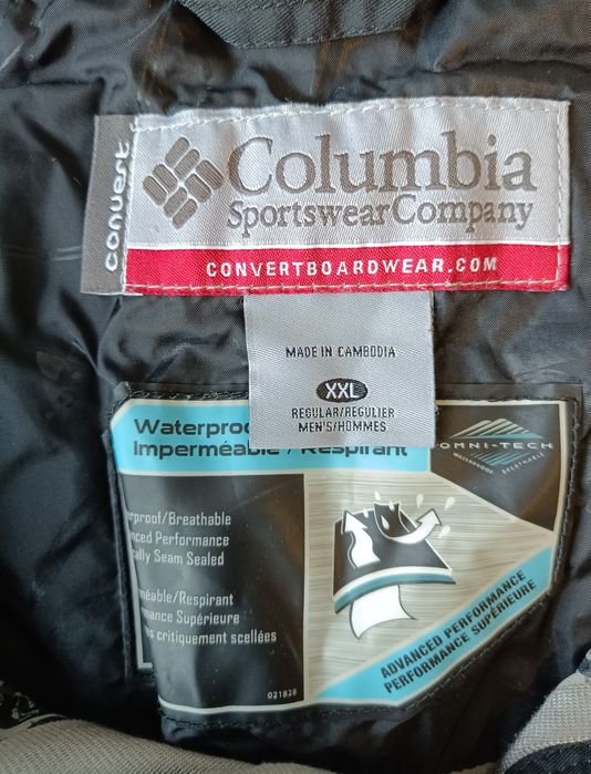 Męskie spodnie narciarskie Columbia, rozmiar XXL